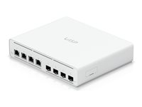 Ubiquiti UniFi UISP Switch Plus - Switch - managed - 4 x 2.5GBase-T + 4 x 10Gb Ethernet SFP+ - Desktop, an Rack montierbar, wand