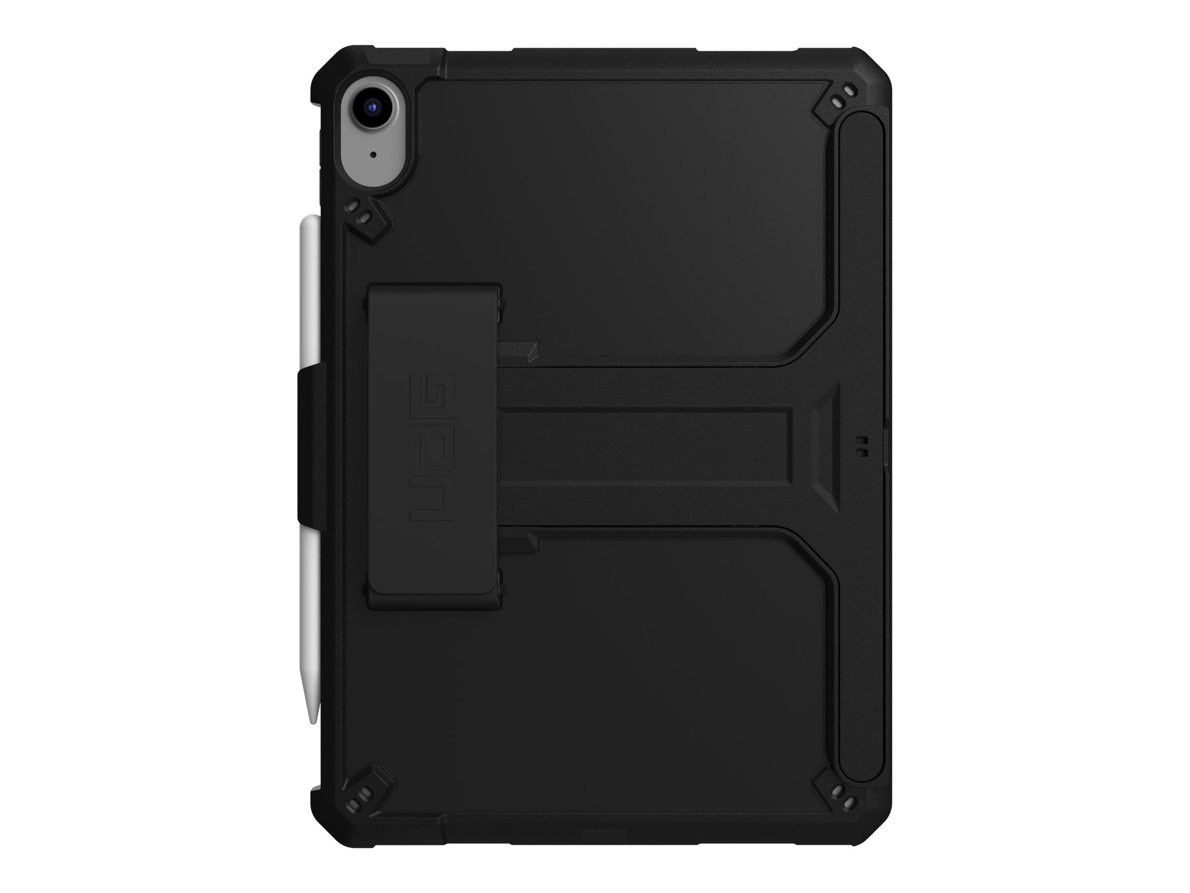 UAG Rugged Case for iPad 10.9 (10th Gen, 2022) - Scout w HS & KS Black - Hintere Abdeckung f 1/4 r Tablet - Thermoplastisches P