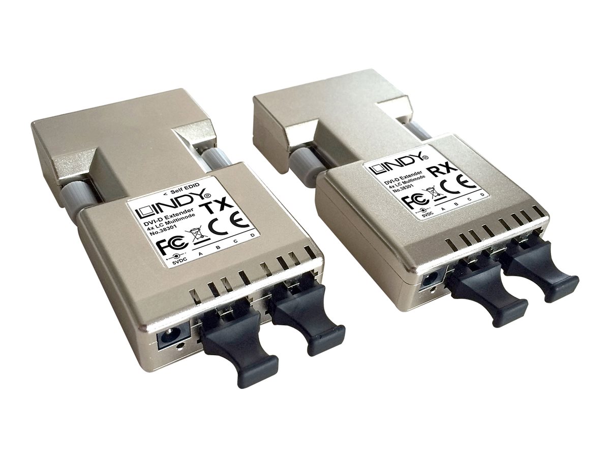 LINDY DVI-D Extender, Transmitter and Receiver - Video Extender - bis zu 500 m