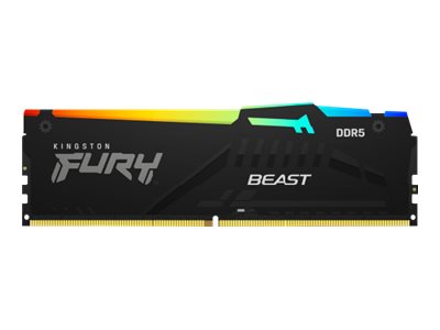 Kingston FURY Beast RGB - DDR5 - Modul - 16 GB - DIMM 288-PIN - 5200 MHz / PC5-41600