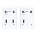 Eaton Tripp Lite Series HDMI over Cat6 Extender Kit, Wallplate Transmitter and Receiver, 4K 60Hz, 4:4:4, IR, PoC, HDR, HDCP 2.2,