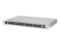 Ubiquiti UniFi Switch USW-48-POE - Switch - managed - 48 x 10/100/1000 (32 PoE+) + 4 x Gigabit SFP - Desktop, an Rack montierbar