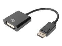 DIGITUS - Videoadapter - DisplayPort (M) eingerastet zu DVI-I (W) schraubbar - DisplayPort 1.1a - 15 cm - aktiv, 1080p-Unterstt