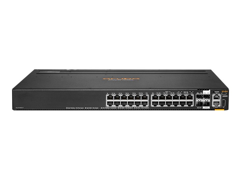 HPE Aruba 6200M 24G 4SFP+ TAA Switch - Switch - max. Stapelentfernung 10 km - L3 - managed - 24 x 10/100/1000 + 4 x 1 Gigabit / 