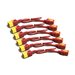 APC Power Cord Kit - Stromkabel - IEC 60320 C19 zu IEC 60320 C20 - 16 A - 61 cm - Rot (Packung mit 6)