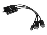 StarTech.com 2m HDMI, DisplayPort oder Mini DisplayPort auf HDMI Konverter Kabel - HDMI, DP oder Mini DP zu HDMI Adapterkabel - 