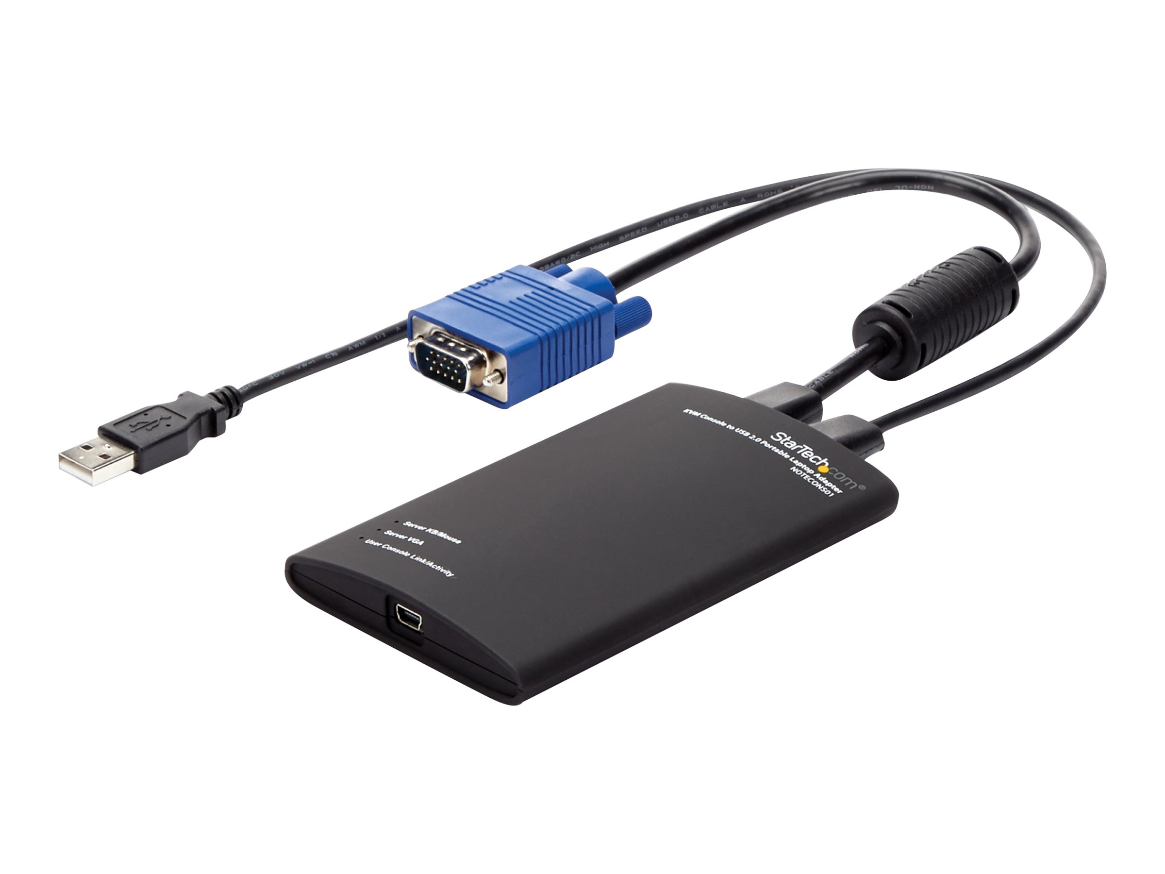 StarTech.com Tragbarer KVM Konsolen auf USB 2.0 Laptop Adapter - KVM-Switch - 1 x KVM port(s) - 1 lokaler Benutzer - Desktop