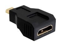 Delock Adapter High Speed HDMI with Ethernet - HDMI-Adapter - 19 pin mini HDMI Type C weiblich zu 19 pin micro HDMI Type D mnnl