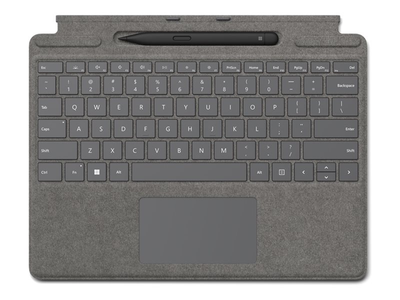 Microsoft Surface Pro Signature Keyboard - Tastatur - mit Beschleunigungsmesser, Trackpad, Surface Slim Pen 2 Ablage- und Ladesc