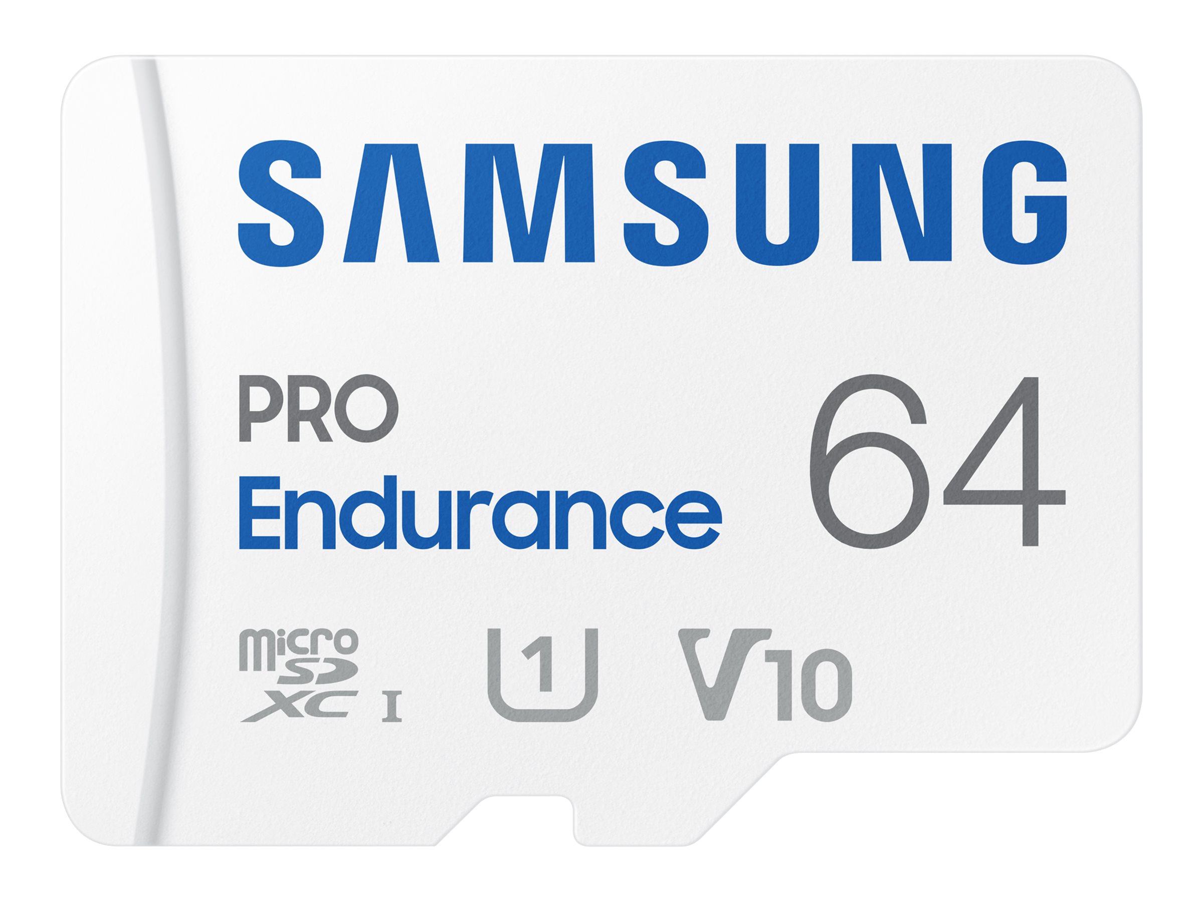 Samsung PRO Endurance MB-MJ64KA - Flash-Speicherkarte (microSDXC-an-SD-Adapter inbegriffen) - 64 GB - Video Class V10 / UHS-I U1