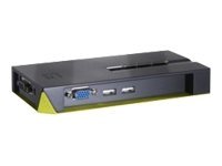 LevelOne ViewCon KVM-0422 - KVM-/USB-Switch - 4 x KVM port(s) - 1 lokaler Benutzer - Desktop