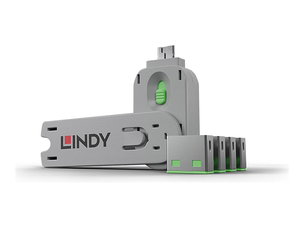 Lindy USB Port Blocker - USB-Portblocker - grn