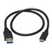 Eaton Tripp Lite Series USB-C to USB-A Cable (M/M), USB 3.2 Gen 1 (5 Gbps), Thunderbolt 3 Compatible, 20-in. (50.8 cm) - USB-Kab