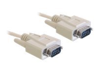 Delock - Kabel seriell - DB-9 (M) zu DB-9 (M) - 1 m - beige - China