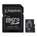 Kingston Industrial - Flash-Speicherkarte (microSDXC-an-SD-Adapter inbegriffen) - 64 GB - A1 / Video Class V30 / UHS-I U3 / Clas