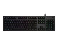 Logitech Gaming G512 - Tastatur - Hintergrundbeleuchtung - USB - US International - Tastenschalter: GX Brown Tactile