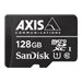 AXIS Surveillance - Flash-Speicherkarte (microSDXC-an-SD-Adapter inbegriffen) - 128 GB - UHS-I U1 / Class10 - microSDXC - Schwar