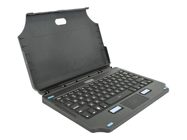 Gamber-Johnson 2-in-1 - Tastatur und Foliohlle (Hlle) - aufsetzbar - compact - mit Touchpad, Maustasten - hintergrundbeleuchte