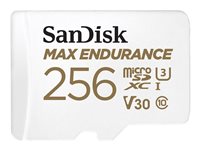 SanDisk Max Endurance - Flash-Speicherkarte (microSDXC-an-SD-Adapter inbegriffen) - 256 GB - Video Class V30 / UHS-I U3 / Class1