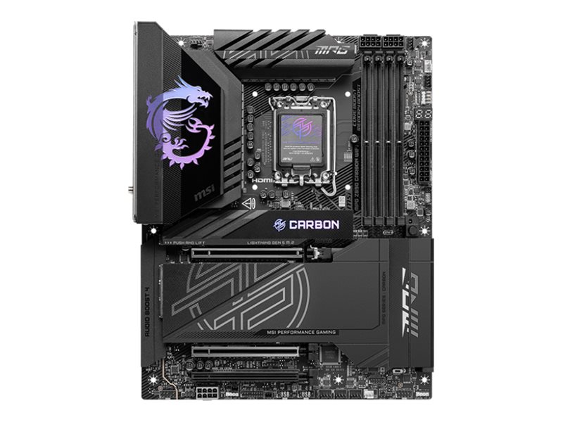 MSI MPG Z890 Carbon WiFi - Motherboard - ATX - LGA1851-Sockel - Z890 Chipsatz - USB 3.2 Gen 1, USB-C 3.2 Gen 2x2