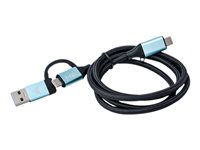 i-Tec - USB-Kabel - USB, 24 pin USB-C (M) zu 24 pin USB-C (M) - USB 3.1 Gen 2 - 1 m - 4K Untersttzung, untersttzt Stromversorg