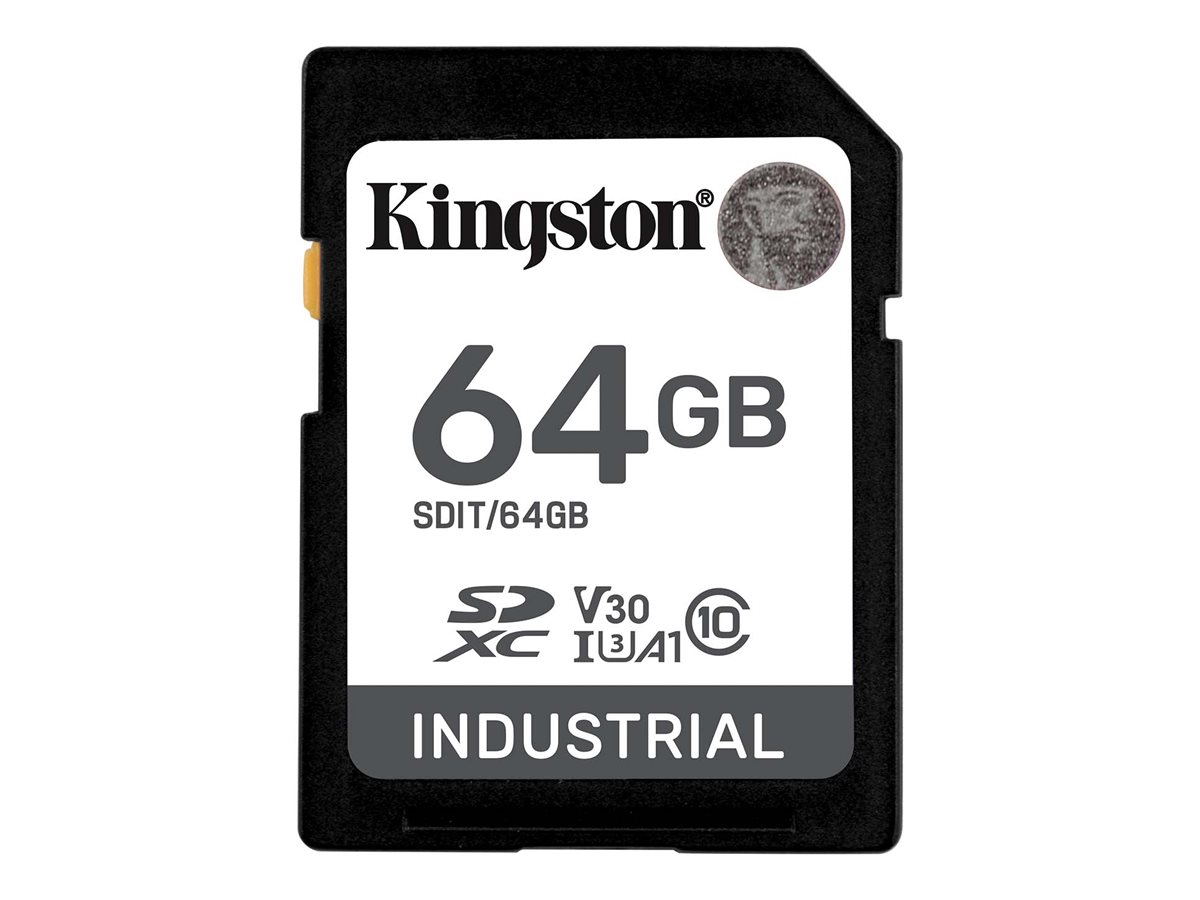 Kingston Industrial - Flash-Speicherkarte - 64 GB - A1 / Video Class V30 / UHS-I U3 / Class10 - microSDXC UHS-I