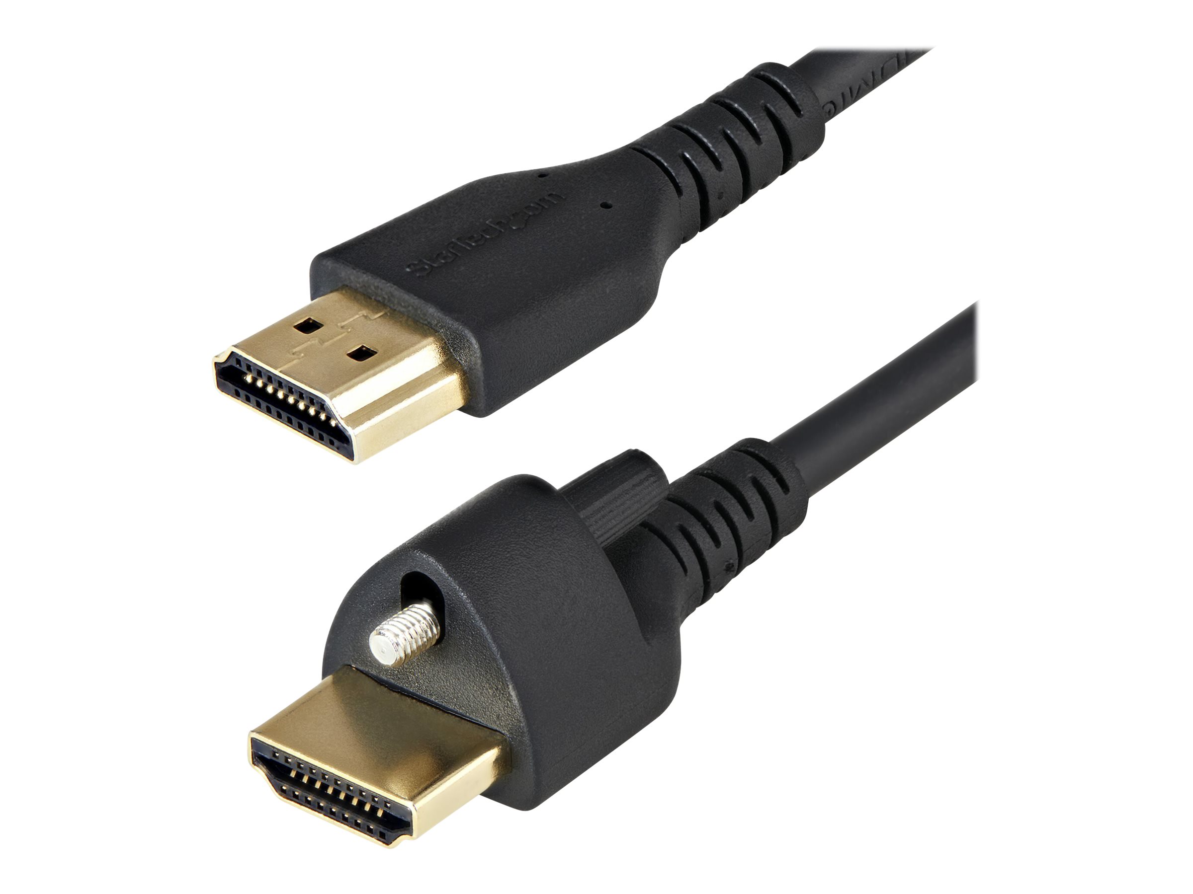 StarTech.com 1m High Speed HDMI Kabel - 4K 60Hz HDR - HDMI-2.0-Monitorkabel mit Verriegelungsschraube fr sichere Verbindung - H