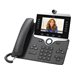 Cisco IP Phone 8845 - IP-Videotelefon - mit Digitalkamera, Bluetooth-Schnittstelle - SIP, SDP - 5 Leitungen - holzkohlefarben 