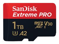 SanDisk Extreme Pro - Flash-Speicherkarte (microSDXC-an-SD-Adapter inbegriffen) - 1 TB - A2 / Video Class V30 / UHS-I U3 / Class