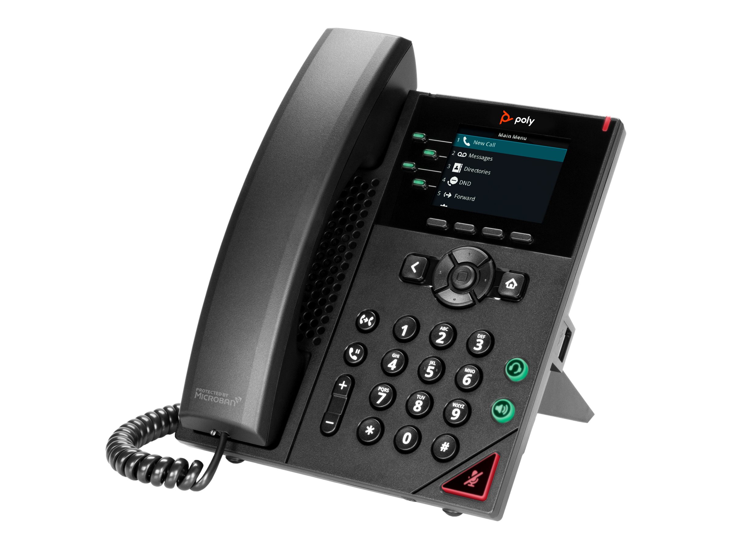 Poly VVX 250 - OBi Edition - VoIP-Telefon - dreiweg Anruffunktion - SIP, RTP, SRTP, SDP - 4 Leitungen