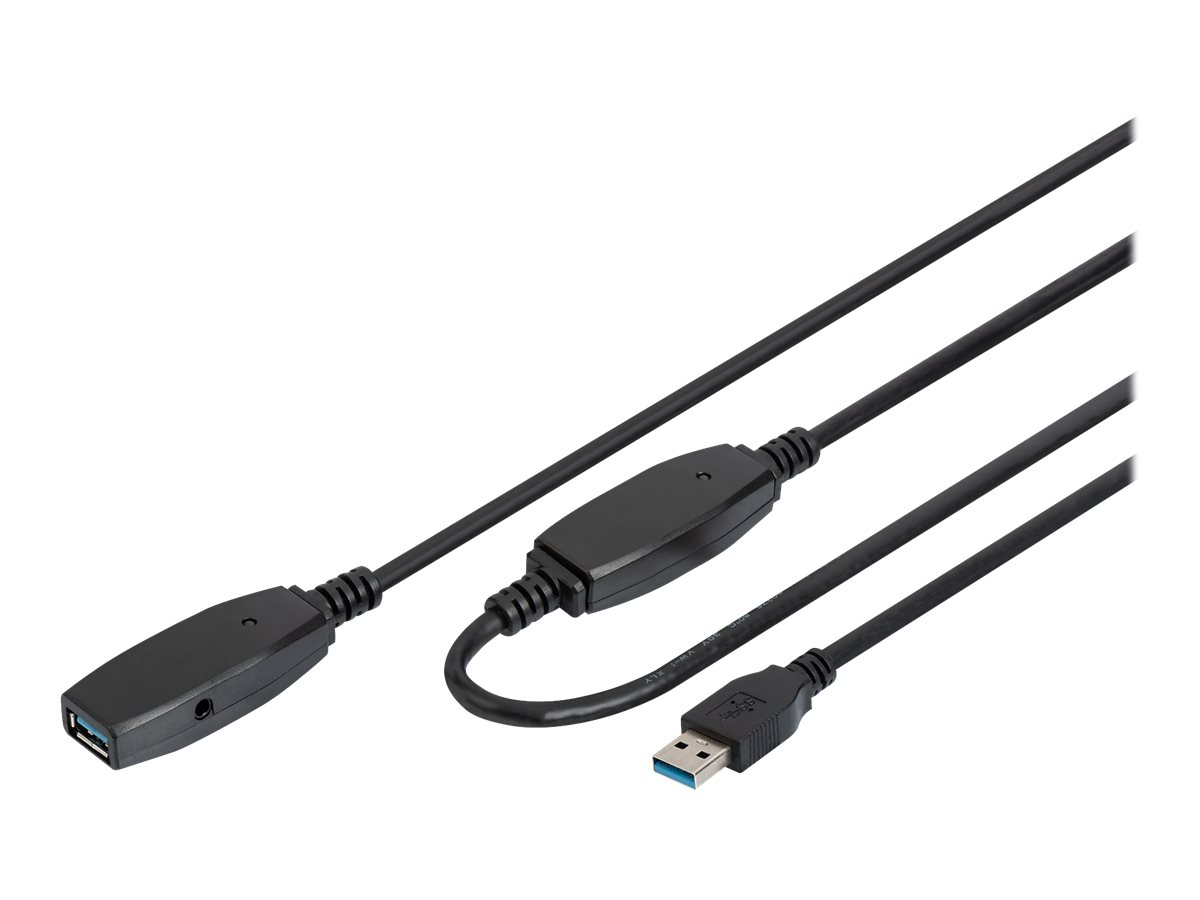 DIGITUS - USB-Verlngerungskabel - USB Typ A (M) zu USB Typ A (W) - USB 3.0 - 15 m - aktiv