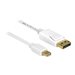 Delock - DisplayPort-Kabel - DisplayPort (M) zu Mini DisplayPort (M) - 5 m - weiss