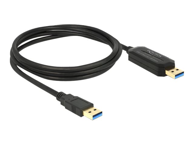 DeLock - Linkkabel - USB 3.0 - USB 3.0 x 1 - Schwarz