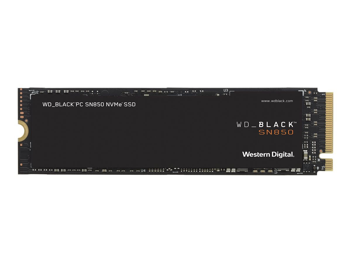 WD Black SN850 NVMe SSD WDS100T1X0E - SSD - 1 TB - intern - M.2 2280 - PCIe 4.0 x4 (NVMe)