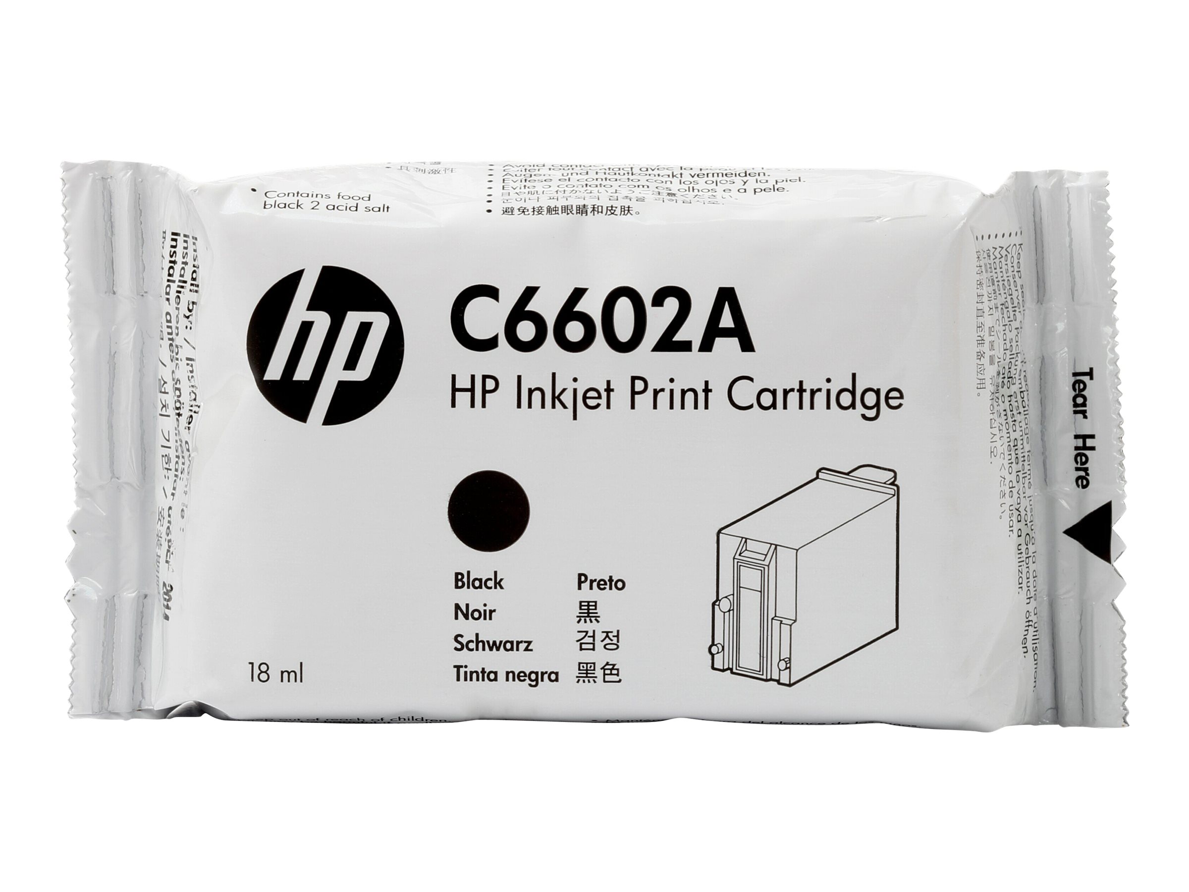 HP - 18 ml - Schwarz - kompatibel - Tintenpatrone - fr Addmaster IJ 6080, 6160, 7100; Ithaca BANKjet 2500; KITCHENjet 1000; POS