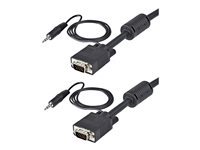 StarTech.com 5 m Monitor VGA Koaxial Videokabel mit Audio fr hohe Auflsung - HD15 Stecker/Stecker - VGA-Kabel - HD-15 (VGA), m