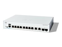 Cisco Catalyst 1200-8T-E-2G - Switch - Gigabit-Ethernet - L3 - Smart - 8 x 10/100/1000 + 2 x Combo Gigabit SFP/RJ-45