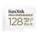 SanDisk Max Endurance - Flash-Speicherkarte (microSDXC-an-SD-Adapter inbegriffen) - 128 GB - Video Class V30 / UHS-I U3 / Class1