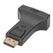 DIGITUS - Videoadapter - DisplayPort (M) zu DVI-I (W) - geformt, Druckknopf, untersttzt 2560 x 1600 (WQXGA) - Schwarz