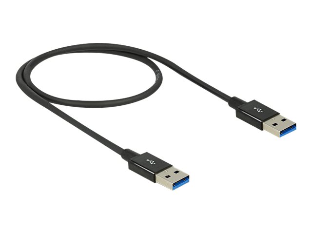 Delock Premium - USB-Kabel - USB Typ A (M) zu USB Typ A (M) - USB 3.1 Gen2 - 50 cm - Schwarz