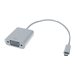 M-CAB - Videoadapter - 24 pin USB-C mnnlich zu HD-15 (VGA) weiblich - 20 cm - weiss - 1080p-Untersttzung