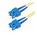 StarTech.com 2m (6.6ft) SC to SC (UPC) OS2 Single Mode Duplex Fiber Optic Cable, 9/125m, Laser Optimized, 40G/100G Zipcord, Ben