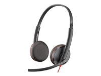 Poly Blackwire C3225 - Blackwire 3200 Series - Headset - On-Ear - kabelgebunden - USB-C, 3,5 mm Stecker