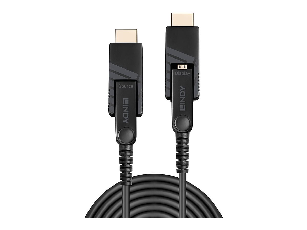 Lindy - Kit HDMI-Kabel mit Ethernet - 19 pin micro HDMI Type D mnnlich zu 19 pin micro HDMI Type D mnnlich - 70 m - Hybrid Kup