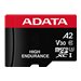 ADATA High Endurance - Flash-Speicherkarte (microSDXC-an-SD-Adapter inbegriffen) - 64 GB - A2 / Video Class V30 / UHS-I U3 / Cla