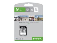 PNY Elite - Flash-Speicherkarte - 16 GB - UHS-I U1 / Class10 - SDHC UHS-I