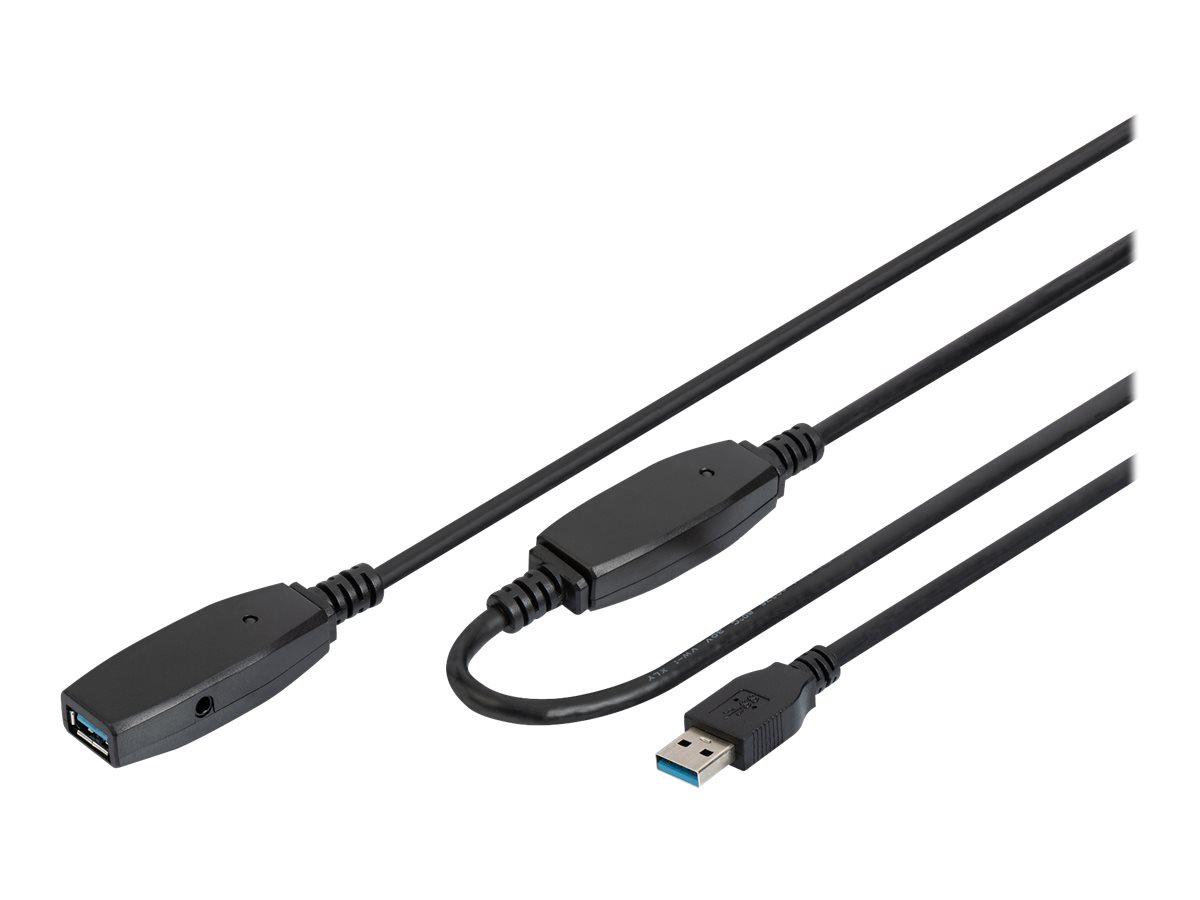 DIGITUS - USB-Verlngerungskabel - USB Typ A (M) zu USB Typ A (W) - USB 3.0 - 20 m - aktiv