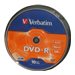 Verbatim - 10 x DVD-R - 4.7 GB 16x - mattsilber - Spindel