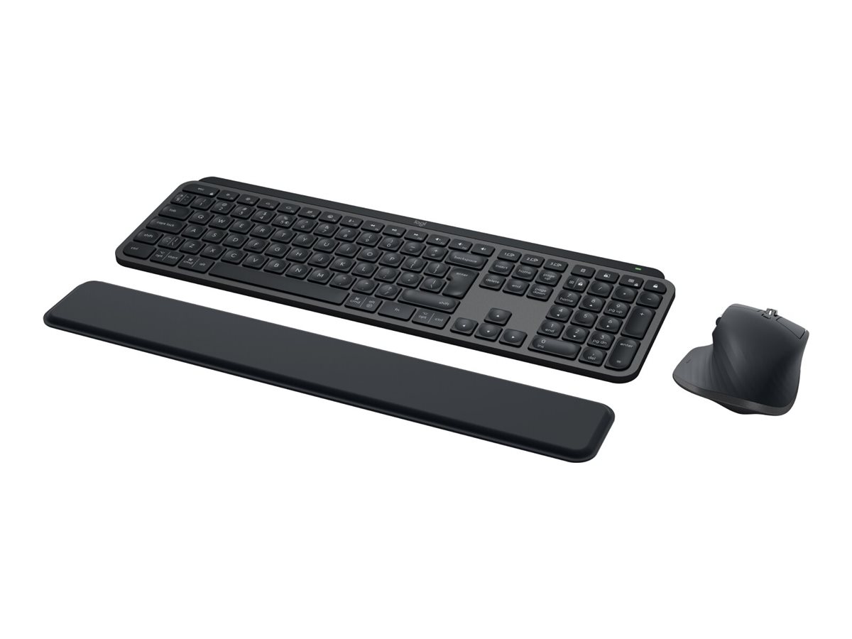 Logitech MX Keys S Combo - Tastatur-und-Maus-Set - hinterleuchtet - kabellos - Bluetooth LE - AZERTY