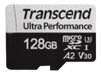 Transcend 340S - Flash-Speicherkarte - 128 GB - A2 / Video Class V30 / UHS-I U3 / Class10 - microSDXC